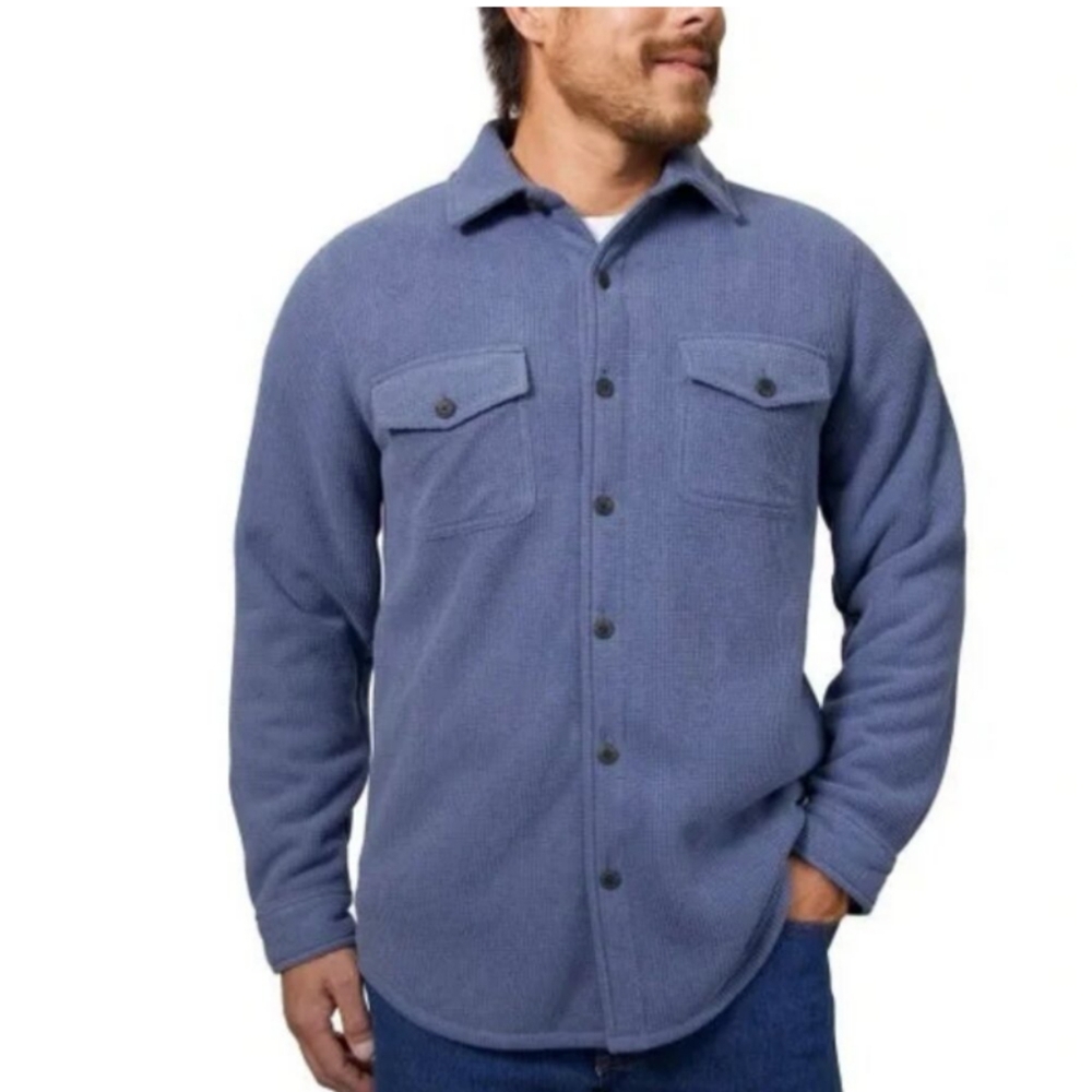 Freedom Foundry Men's Shirt Jacket Blue Large